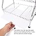 Sink Dish Drying Rack, 3-Tier Adjustable Large Dishes Rack with Removable Drain Board, Kitchen Folding Dish Rack & Plate Holder, Rustproof Stainless Steel, Sturdy Chrome Dish Drainer Organizer