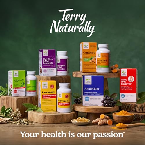 Terry Naturally/EuroPharma CuraMed 750mg BCM-95 Curcumin, 120 Softgels -(2 Pack)