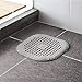 2PCS Shower Drain Hair Trap, Hair Catcher Shower Drain for Kitchen Bathroom and Bath tub, Shower Hair Drain Catcher Easy to Install and Clean with Suction Cups Grey
