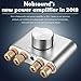 Nobsound Mini 50W x 2 Bluetooth Power Amplifier; 2.0 Channel Stereo Hi-Fi Digital Amp; Wireless Audio Receiver; PC Sound Card for Home Speakers with Power Supply Upgrade Version (Silver)thumb 2