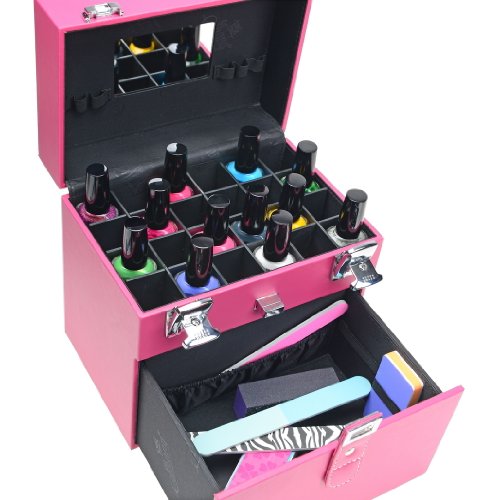 SHANY Color Matters - Nail Accessories Organizer and Makeup Train Case - Sugar Gum