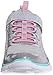 Skechers Kids Skech Appeal Align Strap Sneaker (Little Kid/Big Kid),Silver/Multi,10.5 M US Little Kid