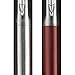 Parker Jotter London Duo Discover Pack: Stainless Steel Ballpoint Pen, Blue Ink & Red Kensington Gel Pen, Black Ink
