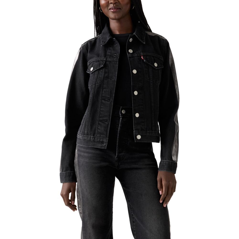 Levi's Women's Original Trucker (Also Available in Plus), (New) Let Me Shimmer (Non Stretch) Image Levi's Women's Original Trucker (Also Available in Plus), (New) Let Me Shimmer (Non Stretch) Image