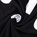 Franterd Women Mini Dress Short Sleeves Loose Blouse Print T Shirt skirts (Black)
