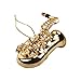 Treasure Gurus Miniature Saxophone Realistic Musical Instrument Ornament