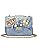 Light Blue Denim Purse With Owl