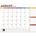 TF Publishing 19-8018A July 2018 - June 2019 Rainbow Dots Desk Pad Calendar, 22 x 17