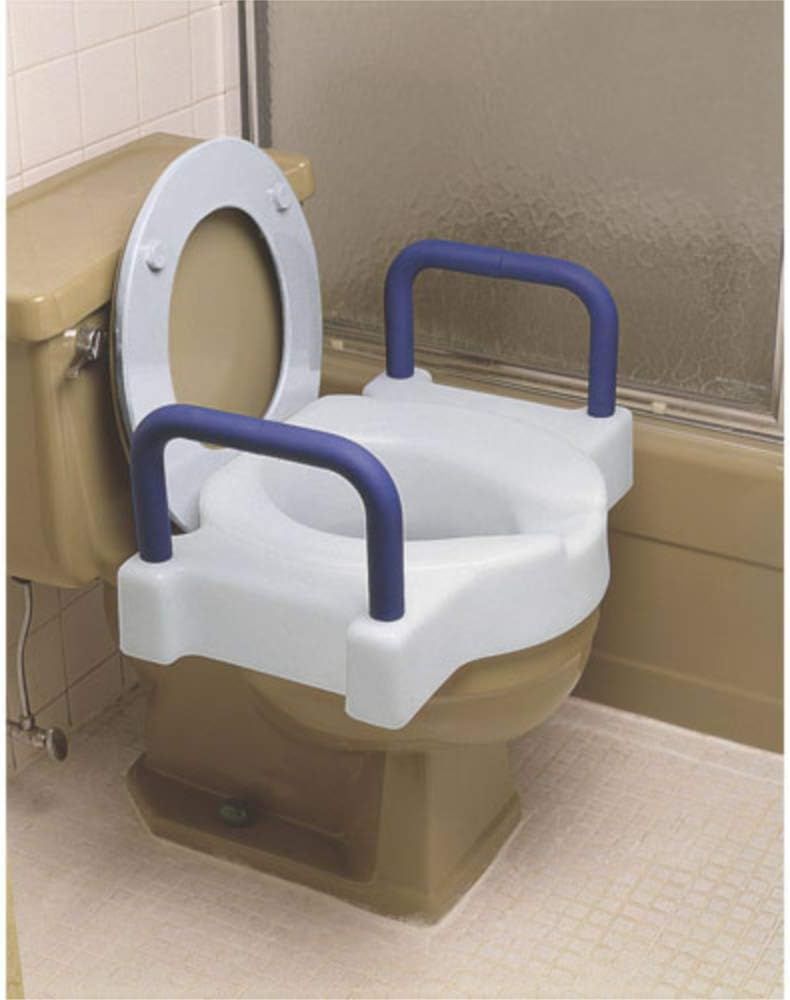 SP Ableware Maddak Tall-Ette Elevated Toilet Seat with Extra Wide Seating Surface and Legs (725881000), White: Health & Personal Care