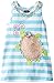 Mud Pie Little Girls' Turtle Dress, Blue, 3T