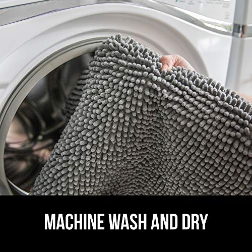 Gorilla Grip Soft Chenille Bathroom Toilet Lid Cover, Machine Washable