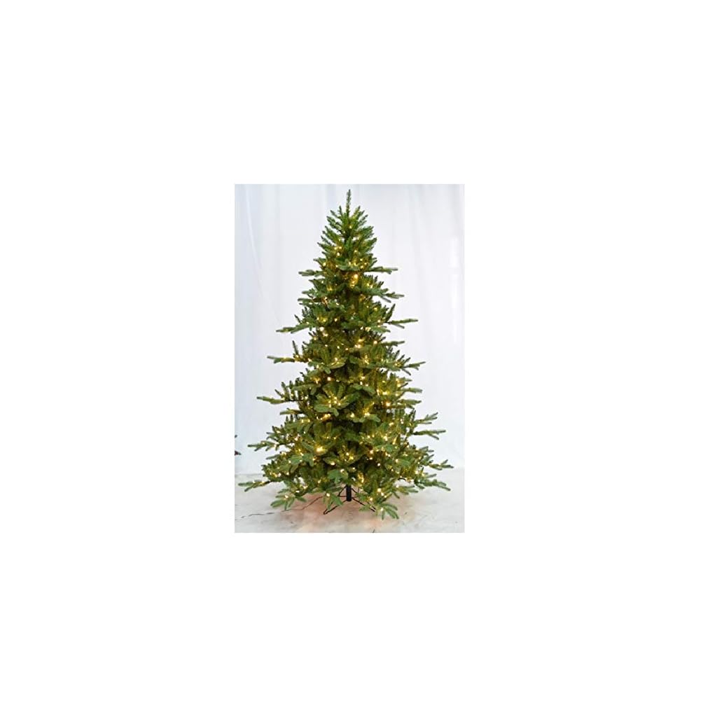 Northlight 12' PreLit LED Instant Connect Noble Fir Artificial Christmas Tree Dual Lights