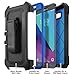 Samsung galaxy J3 Emerge Case, eSamcore J3 Luna Pro/J3 Eclipse/J3 Prime/J3 Mission/J3 2017/Express Prime 2/AMP Prime 2/Sol 2 Belt Clip Case (Blue)