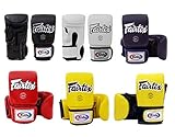 Fairtex Muay Thai Bag Gloves TGO3 TGT7 Color: Black Red Blue White Yellow Size: Medium Large Training & Sparring Bag Boxing Gloves for Kick Boxing MMA K1