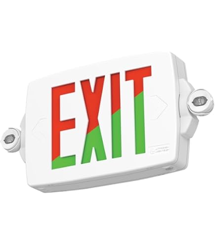 Lithonia Lighting Quantum LED Exit Sign, Dual Sided Emergency Exit