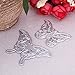 Dies Cut Cutting Die for Card Making Scrapbooking Heart Leaf Rose Flowers Beauty Lotus Root Girls Betterfly Love Stencils 3D Love Photo Frame Embossing Paper Cards for DIY Photo Album(Set 6)