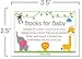 50 Books for Baby Shower Request Cards for Boy or Girl (50 Pack) - Bring a Book Instead of a Card - Baby Shower Invitations Inserts Games Decorations Supplies - Safari Jungle Zoo Animals