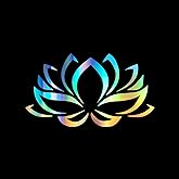Lotus Flower Pink Vinyl Car Window Decal Sticker | Holographic | 4.75