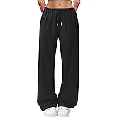 JEKAOYI Wide Leg Sweatpants for Women High Waisted Baggy Sweat Track Pants Drawstring Casual Lounge Pants with Pockets