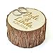 Personalized Wood Wedding Ring Box with Name & Date,Wedding Ring Bearer, Custom Rustic Wedding Ring Box