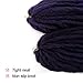 GX Beauty 3Packs 18Inch Marley Hair Ombre Purple Marley Braiding Hair for Twists Afro Kinky Curly Crochet Braids Hair Extensions(Black Mixed Purple)