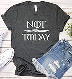 Not Today Shirt, Game of Thrones, Arya Stark Gift Idea, Game T-Shirt, Short Sleeve, V-Neck, Long Sleeve
