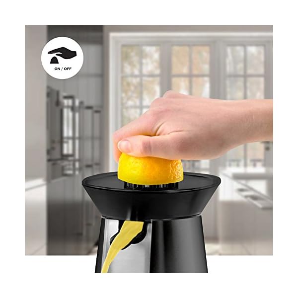 Duronic Citrus Juicer JE6 BK | Electric Juice Extractor | Powerful 100W | Black and Stainless-Steel | 2 Cone Sizes…