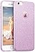 iPhone 6s Case, Imikoko™ Fashion Luxury Protective Hybrid Beauty Crystal Rhinestone Sparkle Glitter Hard Diamond Case Cover for iPhone 6s/6 (Purple-3 Layer)