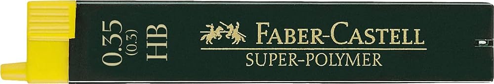 Faber-Castell 0.35 mm HB Super-Polymer Lead Refills 12 pcs