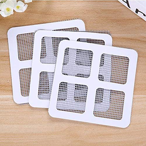 MqbY Door and Window Screen 24Pcs/Set Anti-Insect Fly Door Window Anti Mosquito Screen Net Mesh Repair Tape Patch Adhesive Stickers for Home Office