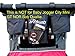 Double Stroller Stroller Organizer for Booyah Child, Large and XL Pet Stroller. Fits Clevr, Aosom and Best Choice double baby strollers, joggers and pet strollers.