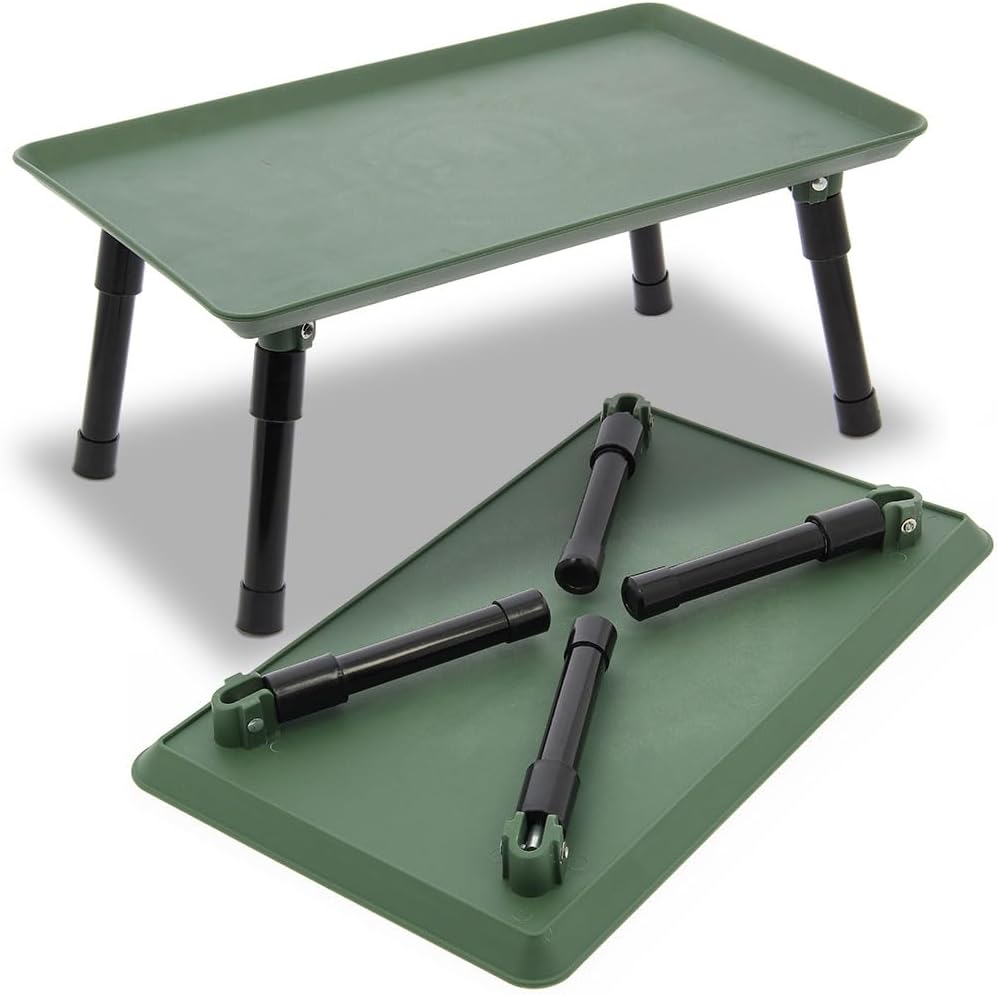 Angling Pursuits Carp Bivvy Table 39x24x15cm Green Folding Legs