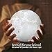 mono living Moon Light Lunar Lamp, 4.7 Inch, Night Light, 16 Color 3D Led Light Up Moon, Cool Space Boys Lamp, Decorations for Bedroom, Kids Teen Girl Baby Nursery Gift, Thanksgiving Christmas