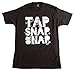 Ann Arbor T-shirt Co. Unisex Adult Tap, Snap, or Nap | Brazilian Jiu Jitsu MMA Submission Fighting, XL Black