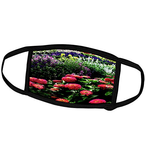 3dRose Face Mask Small, Pink Zinnias