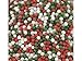SweetGourmet Jingle Mix | Red Green White Christmas Nonpareils | 2 Pounds