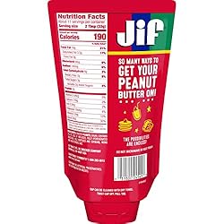 Jif Squeeze Creamy Peanut Butter, 13 Ounces