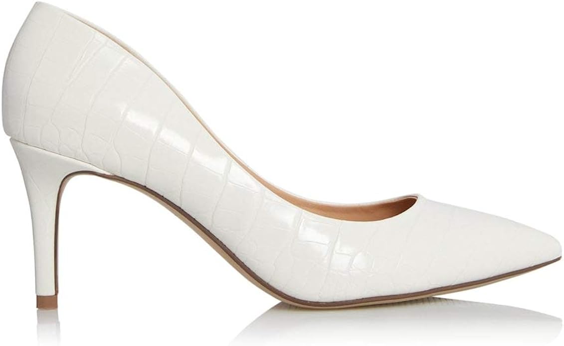 Mid Heel Shoes: Mid Heel Court Shoes Black