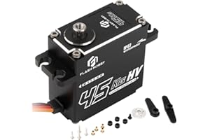 FLASH HOBBY 45Kg Full Waterproof Coreless Servo Motor Standard 180 Degree HV 8.4V High Torque RC Digital Servo for RC Car DIY Truck Robot Parts