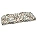 Pillow Perfect Paisley Indoor/Outdoor Sofa Setee Swing Cushion, Tufted, Weather, and Fade Resistant, 19