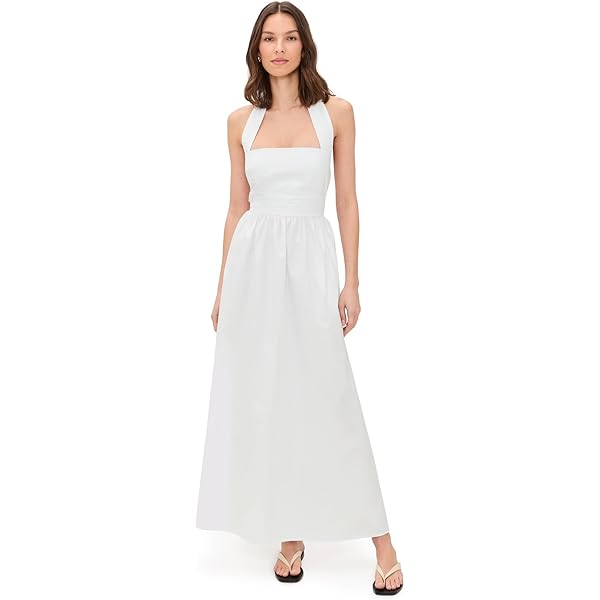 slim fit dress slacks Italia Azure Pleat Bodice Halterneck Maxi Dress Light Blue main image 0