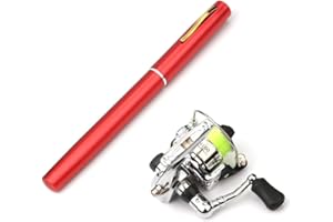 Lixada Fishing Rod Reel Combo Mini Pen Fishing Pole Kit Telescopic Fishing Rod Spinning Reel Combo Kit