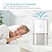 AwesomeWare Air Purifier True HEPA Filter, Odor Allergies Eliminator Smokers, Smoke, Pets, Mold, Germs, Dust, US-110V, Air Cleaner with Ionizer up to 150sq.ft