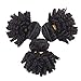 Kaibeilu Short Bob Brazilian Funmi Human Hair Bundles Bouncy Curly Hair Weave Afro Kinky Curly Virgin Hair Weave Unprocessed 8A Cheap Virgin Hair Extensions 100g/PC 1B Black (8 8 8 inches)