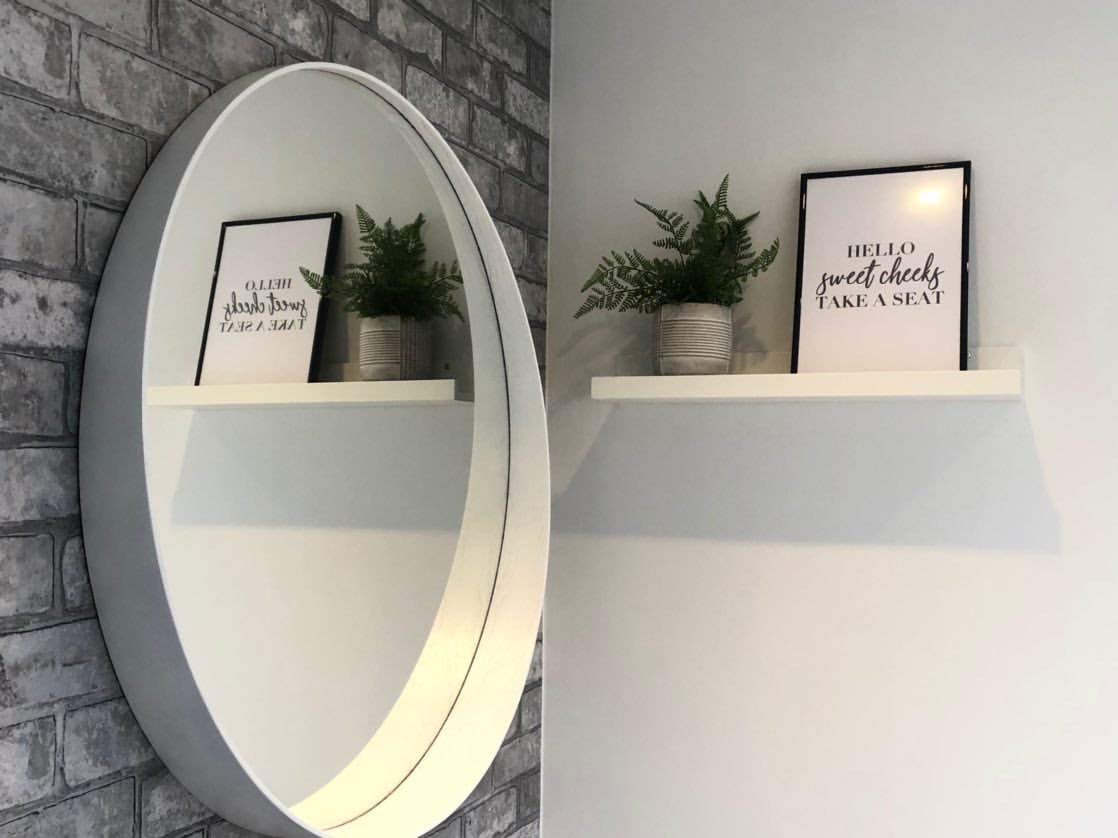 JasonCarlMorgan WinsterCreations Hello Sweet Cheeks Take A Seat Humorous Bathroom Wall Decor Print A5 High Gloss