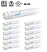Hyperikon T8 LED Light Tube, 2ft, 8W (25W equivalent), 5000K (Crystal White Glow), Frosted Cover, Dual-end powered, DLC & UL - (Pack of 12)