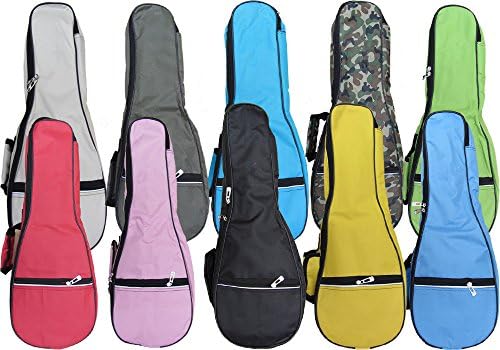 Ukuee Colourful Waterproof Ukulele Case with 5MM Sponge Padding Adjustable Shoulder Strap 21 Inch Camouflage