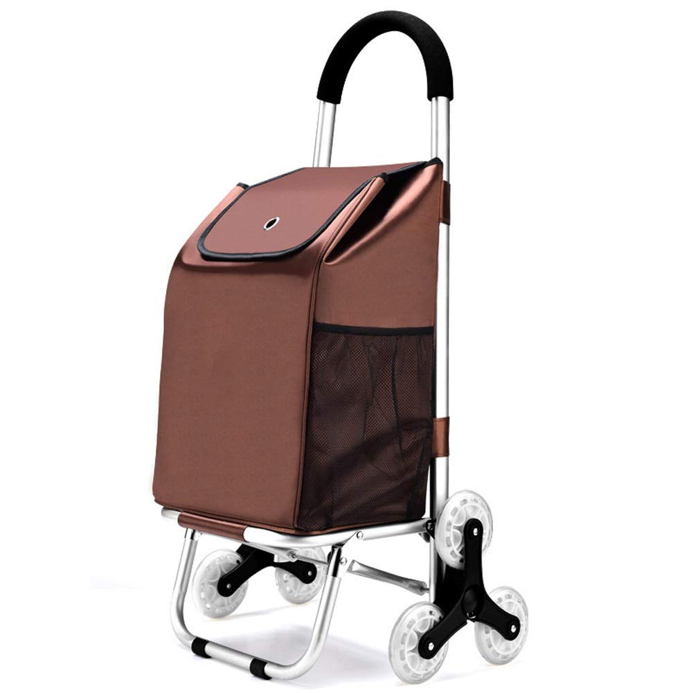 適当な価格 Color 折りたたみショッピングトロリー 3車輪軽量階段