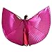 Pilot-trade clothing trade co.,Ltd Wuchieal Women's Egyptian Egypt Belly Dance Costume Bifurcate Isis Wings Dark Pink