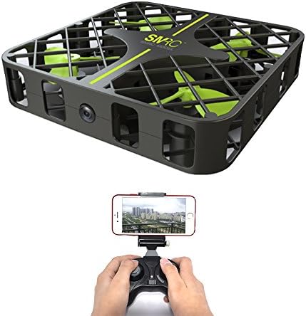 Zerospace Keliwow Mini Mesh FPV Quadcopter RC Helicopter Drone with Wifi Camera Live Video Headless Mode 2.4GHz Remote Control 6-Axis Gyro 4 Channel with LED Lights for Beginner Kids Toys - Black